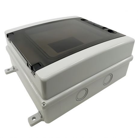 Coffret étanche 8 modules 210x222x102mm - montage en saillie - pour l'extérieur IP65