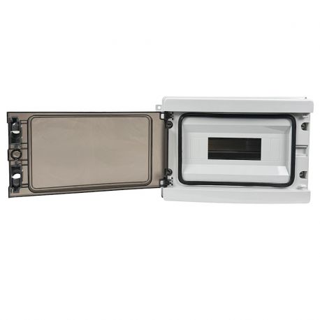 Coffret étanche 12 modules 218x302x115mm - montage en saillie - pour l'extérieur IP65