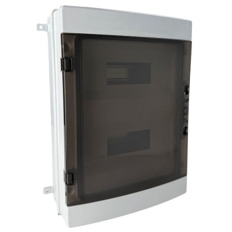 Coffret étanche 24 modules 420x302x140mm - montage en saillie - pour l'extérieur IP65