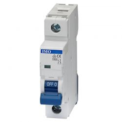 Disjoncteur unipolaire courbe D - 20A - 1P - 10kA - Bornes à vis - B10D1020A IMO