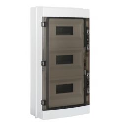 Coffret étanche 36 modules 570x302x140mm - montage en saillie - pour l'extérieur IP65