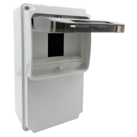 Coffret pour prise de courant étanche IP54 IK10 - 1 rangée de 6 modules