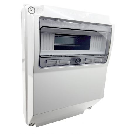 Coffret pour prise industrielle étanche IP65 IK10 - 1 rangée de 12 modules