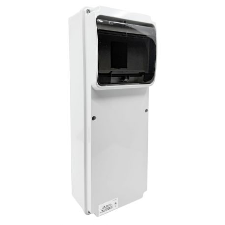 Coffret pour prise industrielle étanche IP54 IK10 - 1 rangée de 6 modules - 350x130x105mm