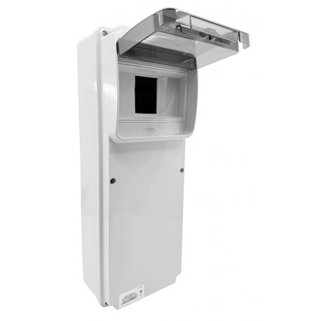 Coffret pour prise industrielle étanche IP54 IK10 - 1 rangée de 6 modules - 350x130x105mm