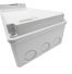 Coffret pour prise industrielle étanche IP54 IK10 - 1 rangée de 6 modules - 350x130x105mm