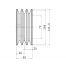Poulie trapézoïdale SPA / A - 3 gorges - Ø106 mm - Moyeu amovible 1610 - Fonte