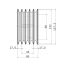 Poulie trapézoïdale SPA / A - 5 gorges - Ø132 mm - Moyeu amovible 2517 - Fonte