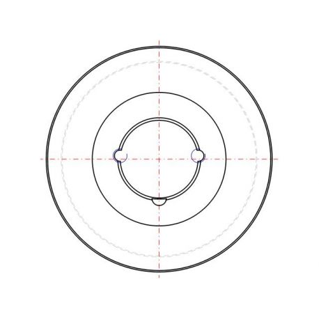 Poulie trapézoïdale SPA / A - 1 gorge - Ø150 mm - Moyeu amovible 1610 - Fonte