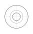 Poulie trapézoïdale SPA / A - 1 gorge - Ø160 mm - Moyeu amovible 1610 - Fonte
