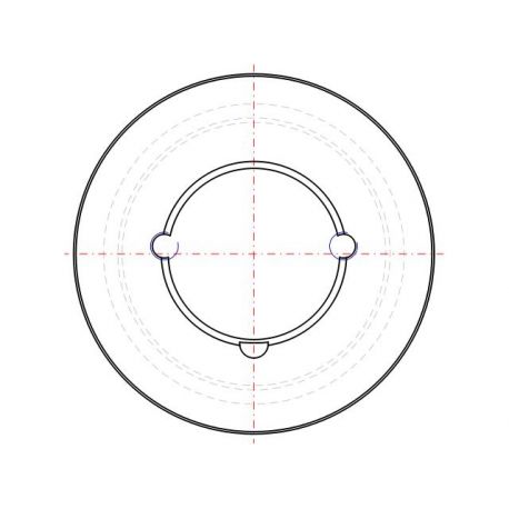 Poulie trapézoïdale SPA / A - 3 gorges - Ø160 mm - Moyeu amovible 2517 - Fonte