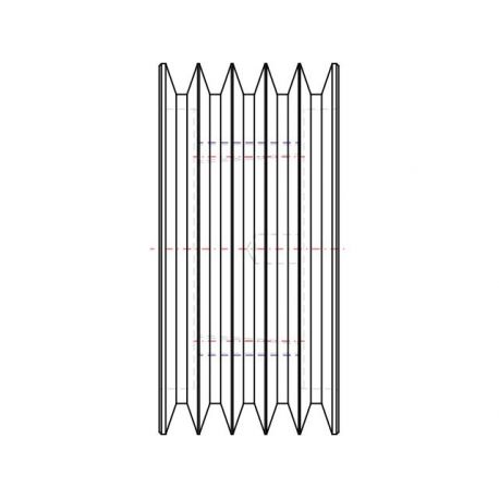 Poulie trapézoïdale SPA / A - 5 gorges - Ø160 mm - Moyeu amovible 2517 - Fonte