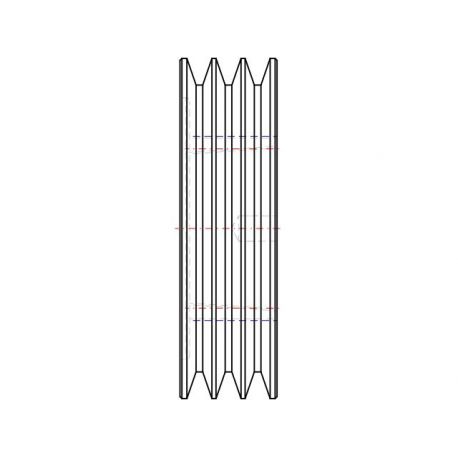 Poulie trapézoïdale SPA / A - 3 gorges - Ø170 mm - Moyeu amovible 2517 - Fonte