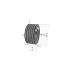 Poulie trapézoïdale SPA / A - 5 gorges - Ø170 mm - Moyeu amovible 2517 - Fonte