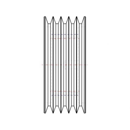 Poulie trapézoïdale SPA / A - 5 gorges - Ø180 mm - Moyeu amovible 3020 - Fonte