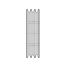 Poulie trapézoïdale SPA / A - 3 gorges - Ø190 mm - Moyeu amovible 2517 - Fonte