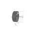 Poulie trapézoïdale SPA / A - 4 gorges - Ø190 mm - Moyeu amovible 2517 - Fonte