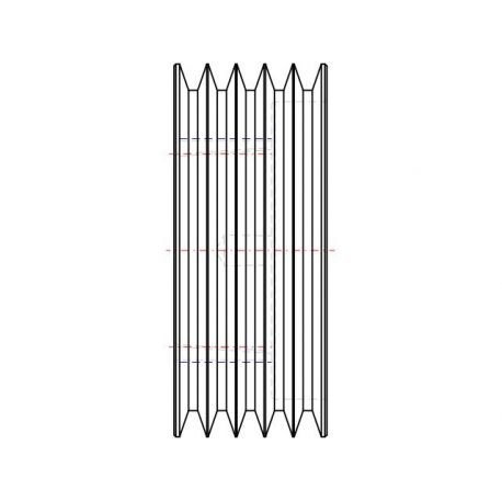Poulie trapézoïdale SPA / A - 5 gorges - Ø190 mm - Moyeu amovible 3020 - Fonte