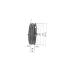 Poulie trapézoïdale SPA / A - 3 gorges - Ø212 mm - Moyeu amovible 2517 - Fonte