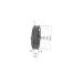 Poulie trapézoïdale SPA / A - 3 gorges - Ø224 mm - Moyeu amovible 2517 - Fonte