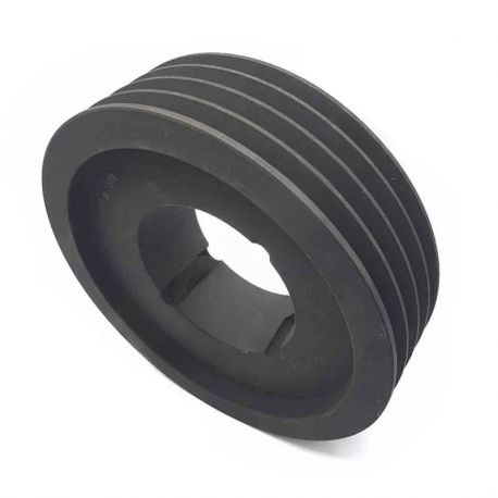 Poulie trapézoïdale SPA / A - 4 gorges - Ø224 mm - Moyeu amovible 3020 - Fonte