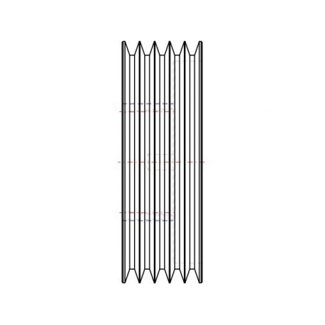 Poulie trapézoïdale SPA / A - 5 gorges - Ø236 mm - Moyeu amovible 3020 - Fonte