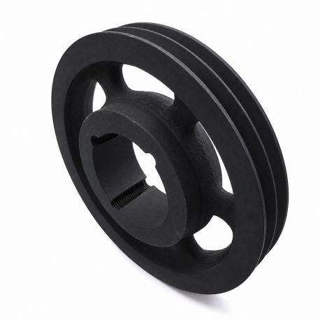 Poulie trapézoïdale SPA / A - 2 gorges - Ø280 mm - Moyeu amovible 2517 - Fonte