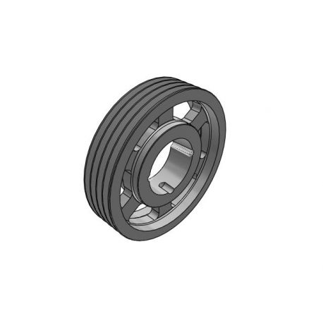 Poulie trapézoïdale SPA / A - 4 gorges - Ø280 mm - Moyeu amovible 3020 - Fonte