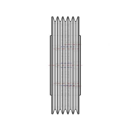 Poulie trapézoïdale SPA / A - 5 gorges - Ø280 mm - Moyeu amovible 3535 - Fonte