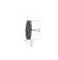 Poulie trapézoïdale SPA / A - 3 gorges - Ø315 mm - Moyeu amovible 3020 - Fonte