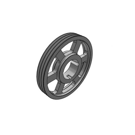 Poulie trapézoïdale SPA / A - 3 gorges - Ø335 mm - Moyeu amovible 3020 - Fonte