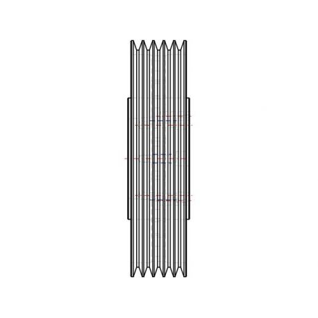 Poulie trapézoïdale SPA / A - 5 gorges - Ø335 mm - Moyeu amovible 3535 - Fonte