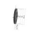 Poulie trapézoïdale SPA / A - 2 gorges - Ø450 mm - Moyeu amovible 2517 - Fonte