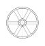 Poulie trapézoïdale SPA / A - 1 gorge - Ø500 mm - Moyeu amovible 2517 - Fonte