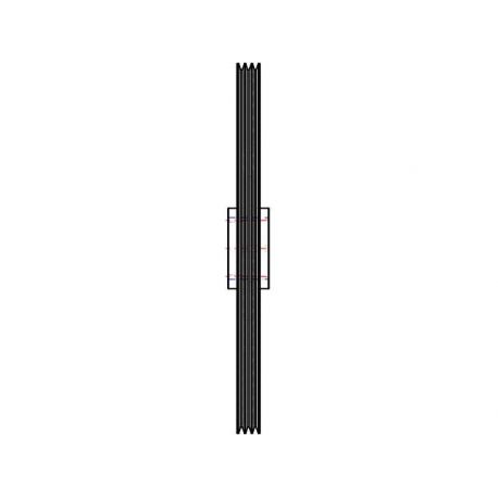 Poulie trapézoïdale SPA / A - 3 gorges - Ø800 mm - Moyeu amovible 3535 - Fonte