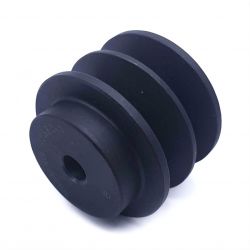 Poulie trapézoïdale SPA / A - 2 gorges - Ø50 mm - Moyeu plein