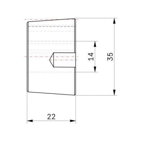 Moyeu amovible 1008 - Ø Arbre 14mm