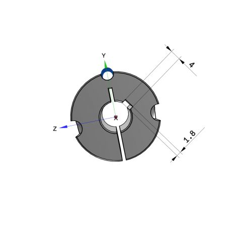 Moyeu amovible 1008 - Ø Arbre 12mm