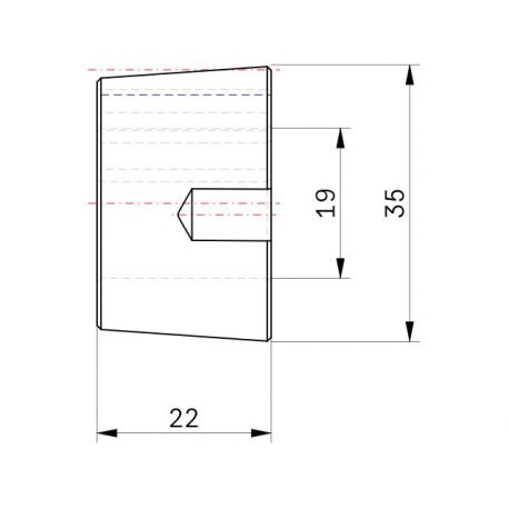 Moyeu amovible 1008 - Ø Arbre 19mm