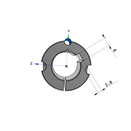 Moyeu amovible type 1008 - Ø Arbre 20mm