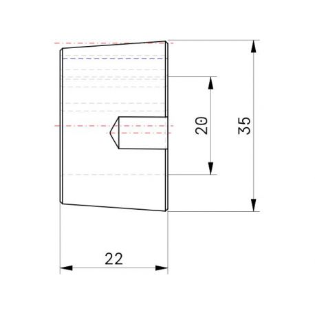 Moyeu amovible type 1008 - Ø Arbre 20mm