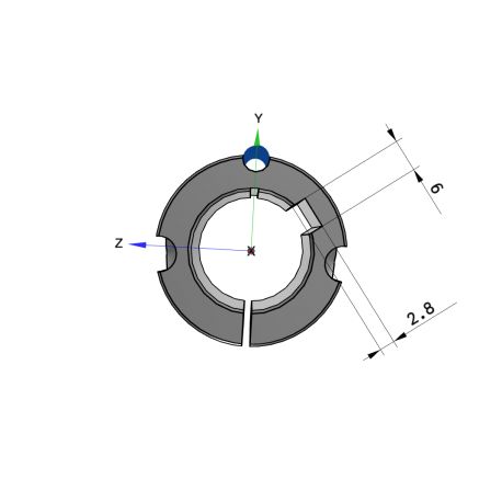 Moyeu amovible type 1008 - Ø Arbre 22mm