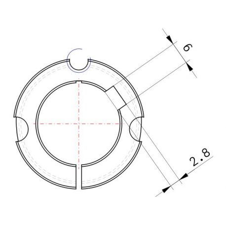Moyeu amovible type 1008 - Ø Arbre 22mm