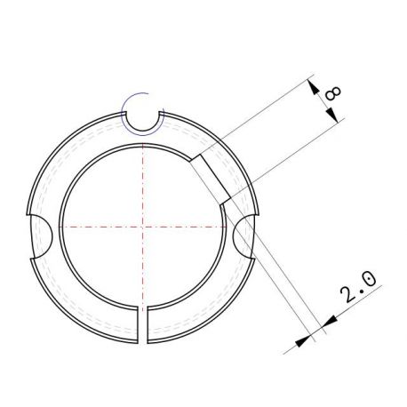 Moyeu amovible type 1008 - Ø Arbre 24mm