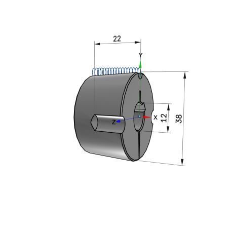 Moyeu amovible type 1108 - Ø Arbre 12mm