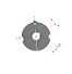 Moyeu amovible type 1108 - Ø Arbre 12mm