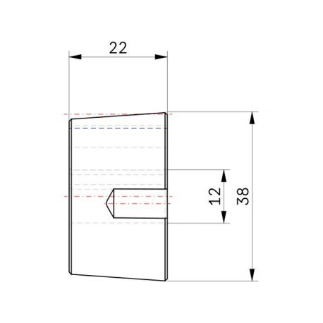 Moyeu amovible type 1108 - Ø Arbre 12mm