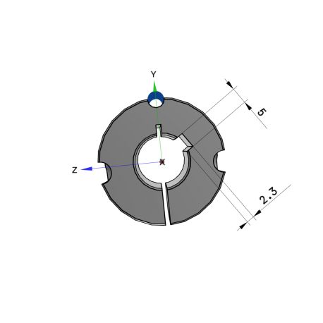Moyeu amovible type 1108 - Ø Arbre 16mm