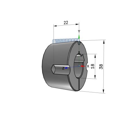Moyeu amovible type 1108 - Ø Arbre 18mm
