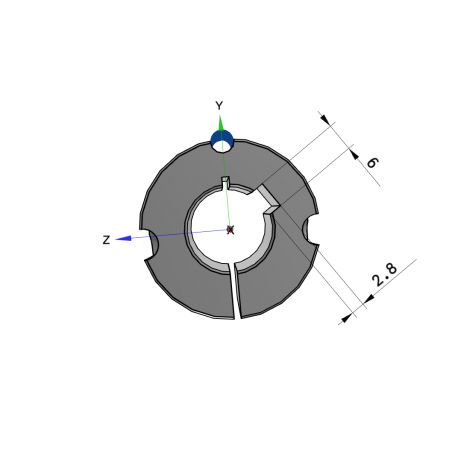 Moyeu amovible type 1108 - Ø Arbre 18mm